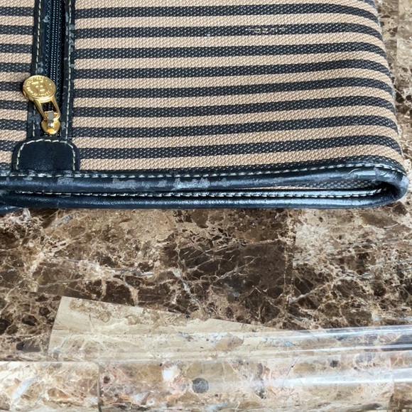 Fendi Striped Clutch with Logo Accent - Picture 13 of 15